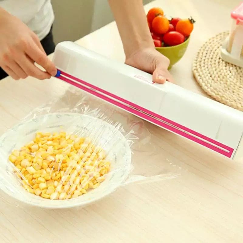 Rotatable Cling Film Wrapping Paper Cutter, Packaging Dispenser With Cutter, Storage Preservative Film Roll Case With Cutting Blade, New Cling Film Cutter, Food Wrap Dispenser Cutter Rotatable Cling Film Wrapping Paper Cutter, Packaging Dispenser With Cutter, Storage Preservative Film Roll Case With Cutting Blade, New Cling Film Cutter, Food Wrap Dispenser Cutter